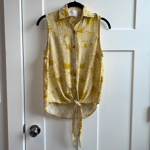 Floral Sleeveless Collared Blouse - Picture 1 of 3